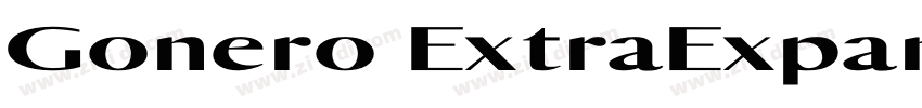 Gonero ExtraExpanded字体转换